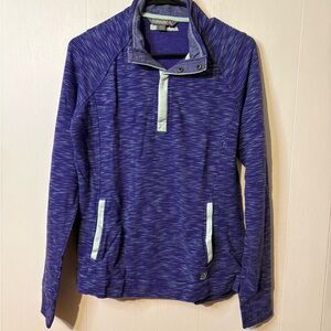 Avalanche women’s Zip Up Sweater - Purple and Gray